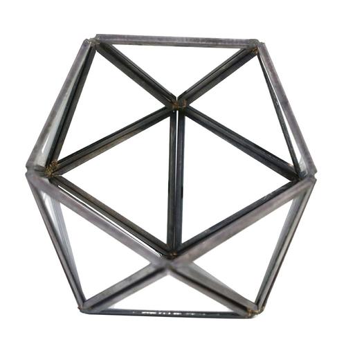 Hémisphère Triangulaire Nordique Ameublement En Verre Chambre De Fleurs Couverture Géométrique Modèle Doux Ornement Décoration Noir