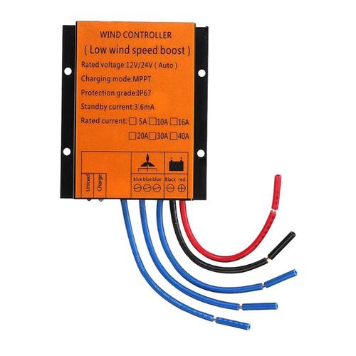 12v 24v 300w Mppt Régulateur De Charge 20a Régulateur De Tension À Faible Vitesse Du Vent Pour Éolienne Triphasée