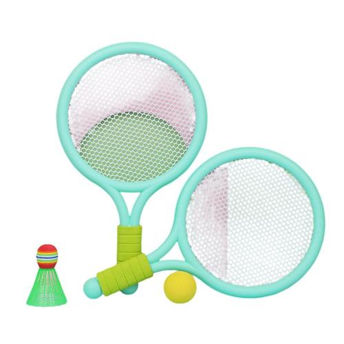 1 Ensemble De Raquettes De Badminton De Tennis De Plage De Couleur Verte Ensemble De Sports De Plein Air Mini Raquette De Badminton Raquette De Plage Pour Enfants