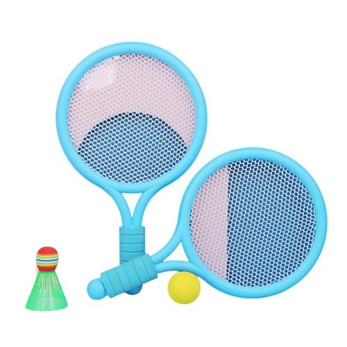 1 Ensemble De Raquettes De Badminton De Tennis De Plage De Couleur Bleue Pour Sports De Plein Air Mini Raquette De Badminton Raquette De Plage Pour Enfants