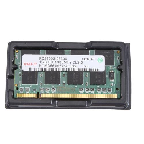 Pour 1gb Ddr1 Mémoire D'ordinateur Portable Ram Ddr333 Pc 2700 333mhz So-Dimm 200pin Pour Ordinateur Portable Sodimm Memoria