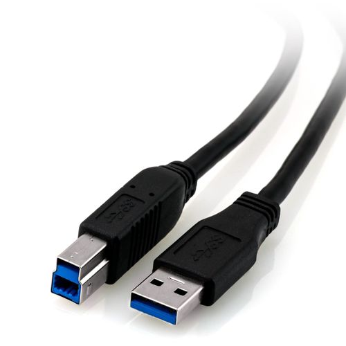 Lot de 100 Câble USB 3.0 1,8m, USB B mâle vers USB A mâle, noir