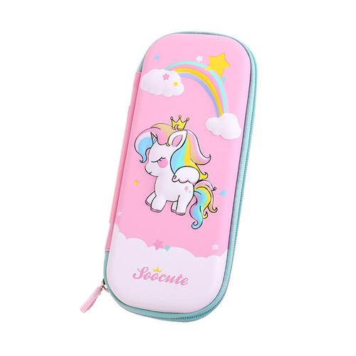 Étui À Crayons 3d Eva Boîte De Rangement Beau Sac De Stylo De Bande Dessinée Pour Écolière Kawaii Papeterie Cadeau Pochette Porte-Gomme, E