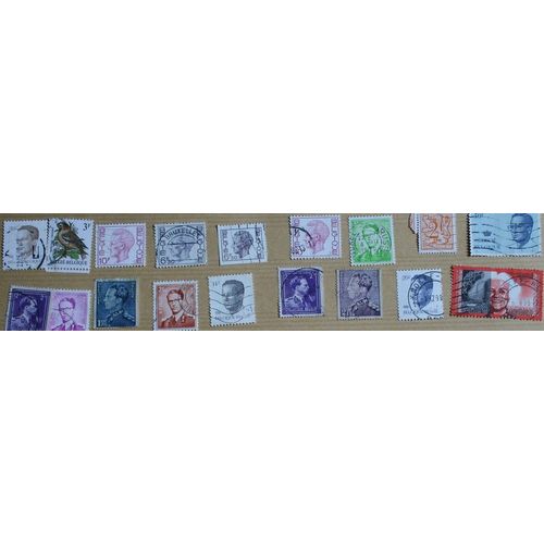 Lot 18 Timbres Oblitérés : Belgique