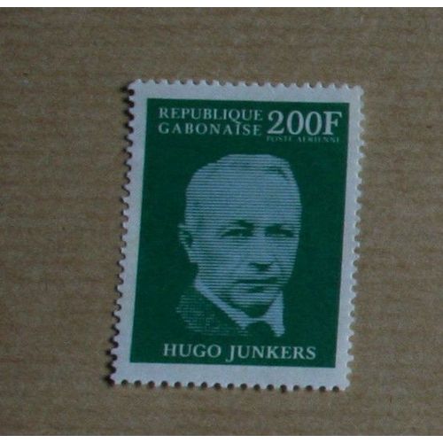 Timbre Gabon : Hugo Junkers
