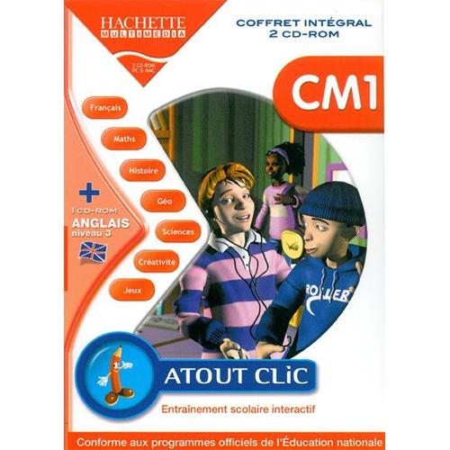 Atout Clic Cm1 Coffret Integrale 2 Cd-Rom Pc