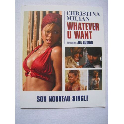 Christina Milian (Feat. Joe Budden) : Whatever U Want (Encart Collector  + Cd)