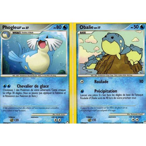 Pokemon - Obalie Niv.17 50pv/ Phogleur Niv.27 80pv