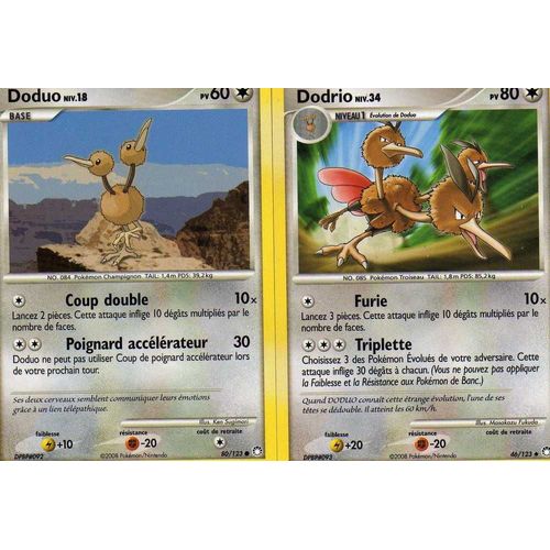 Pokemon - Doduo Niv.18 / Dodrio Niv.34