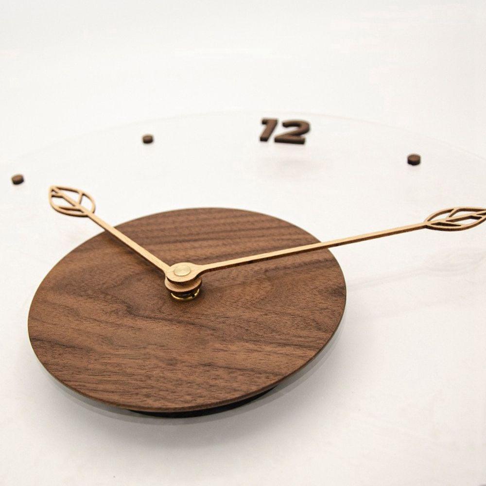 12 Pouces Maison Salon DCoration Bois Horloge Murale Design... - 2