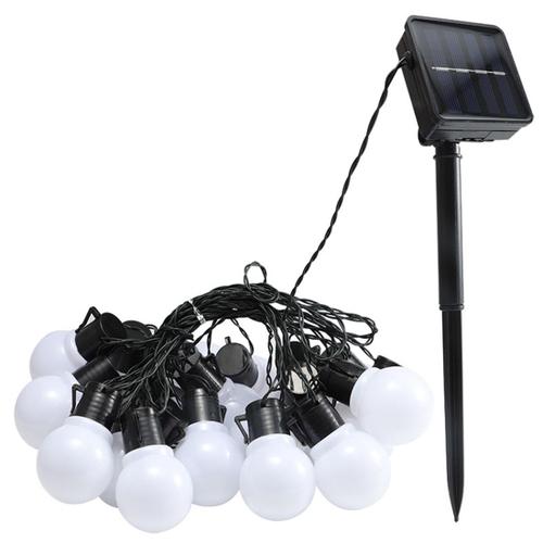 Lampe Solaire Led Power Led String Guirlandes Lumineuses Guirlandes Jardin Décoration De Noël Pour L'extérieur (20 Lampes)