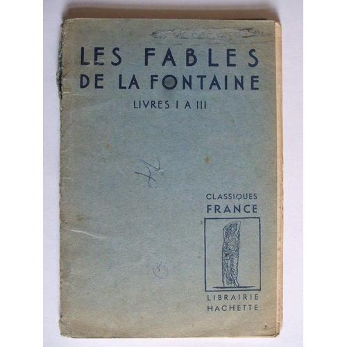 Les Fables De La Fontaine Livres 1 A 3 Extraits