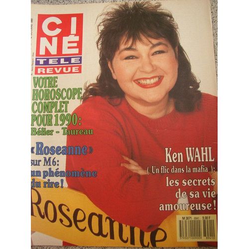 Cine  Tele  Revue : Roseanne Barr (4p). Ken Wahl (2p). Tom Selleck (3p)  N° 41