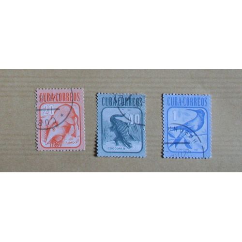 Timbres Oblitérés : Cuba