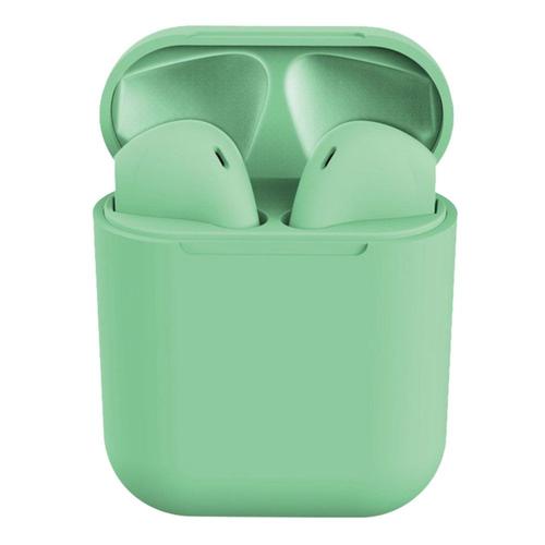 Pour Inpods I12 Tws Sans Fil Bluetooth 5.0 Écouteurs L'écouteurs Son Super Basse Écouteurs Vert