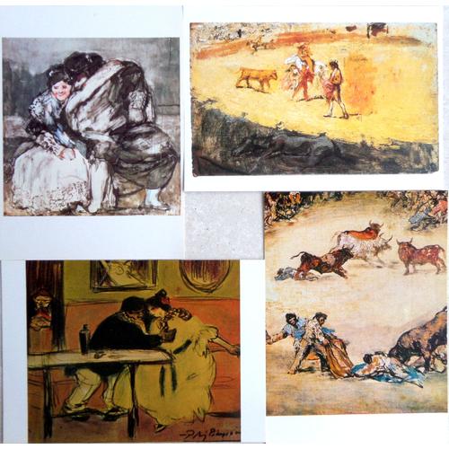 Goya Vs Picasso 4 Cartes Postales Tableaux Peinture Reproduction