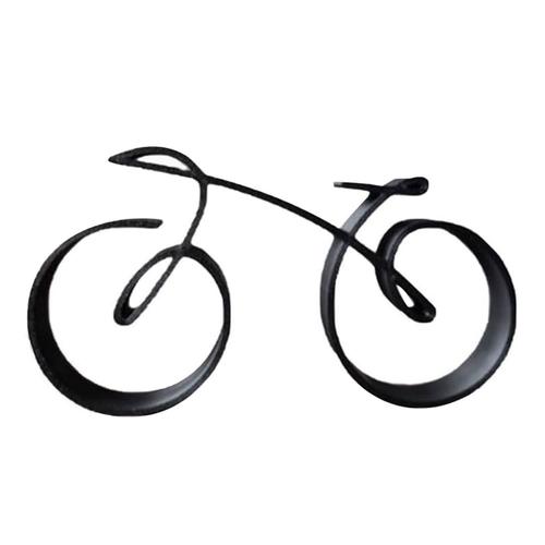 Sculpture De Vélo Avec Cadre En Fil De Fer, Sculpture D'art De Vélo Noire, Décoration Artistique De Vélo, Pour Les Amateurs De Vélo Pour Les Femmes
