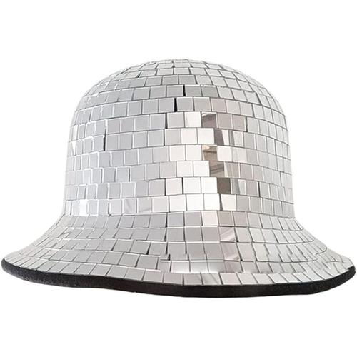 Chapeau Seau Boule Disco À Paillettes, Chapeau De Vache Garçon, Chapeau Fedora À Paillettes Miroir, Chapeau De Pêcheur, Casquette De Danse Scintillante