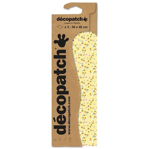 Decopatch Pochette 3 Feuilles Identiques Ref 746