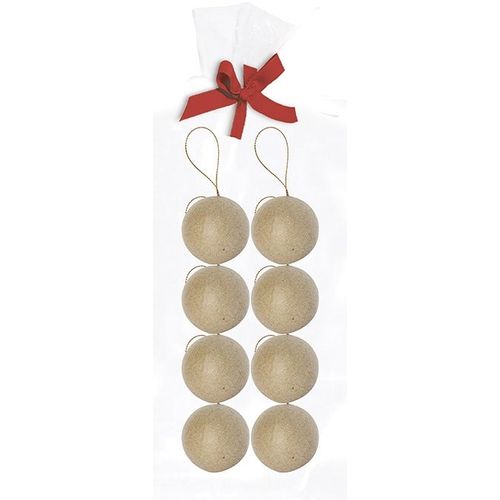 Decopatch Sachet De 8 Boules Avec Cordon Doré 5cm