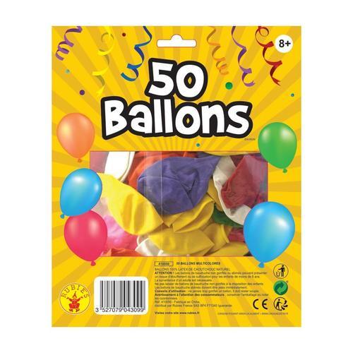Rubie's Sachet De 50 Ballons Multicolores