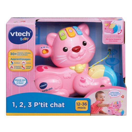 Vtech Baby 1, 2, 3 P'tit Chat Rose