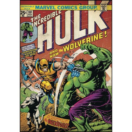 Room Studio Hulk Et Wolverine - Affiche Vinyle Repositionnable