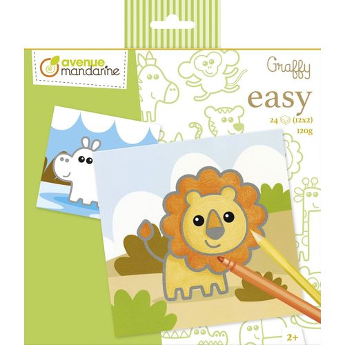 Graffy Easy  Un Sachet Décalcomanies Pour Enfant - Animaux Sauvages