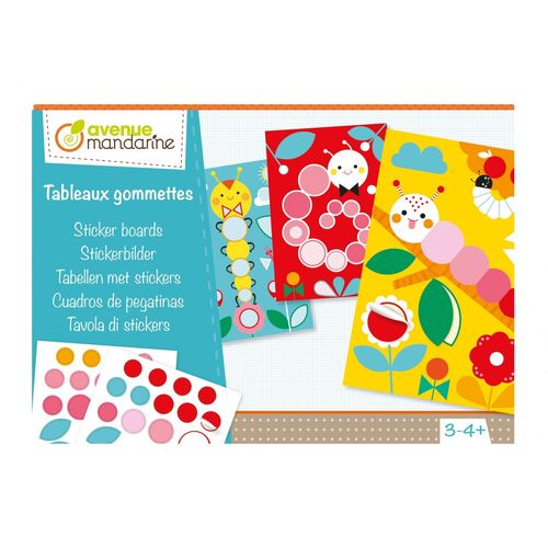 Clairefontaine Boîte Créative, Tableaux Gommettes, Chenilles