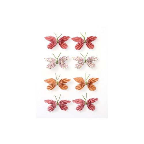 Scrapbooking Autocollants 3d Papillons Rouges