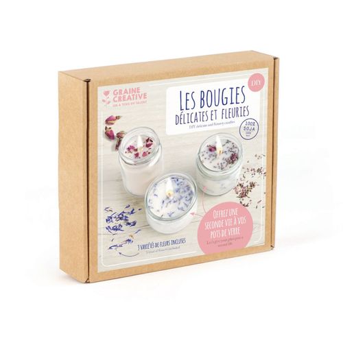 Graine Creative Kit Bougies Fleuries