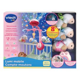 Vtech Baby Lumi Mobile Compte-Moutons Rose