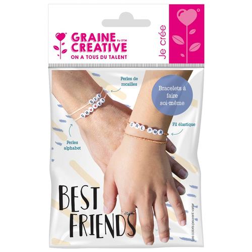 Perles Kit Bracelets Alphabet Best Friends