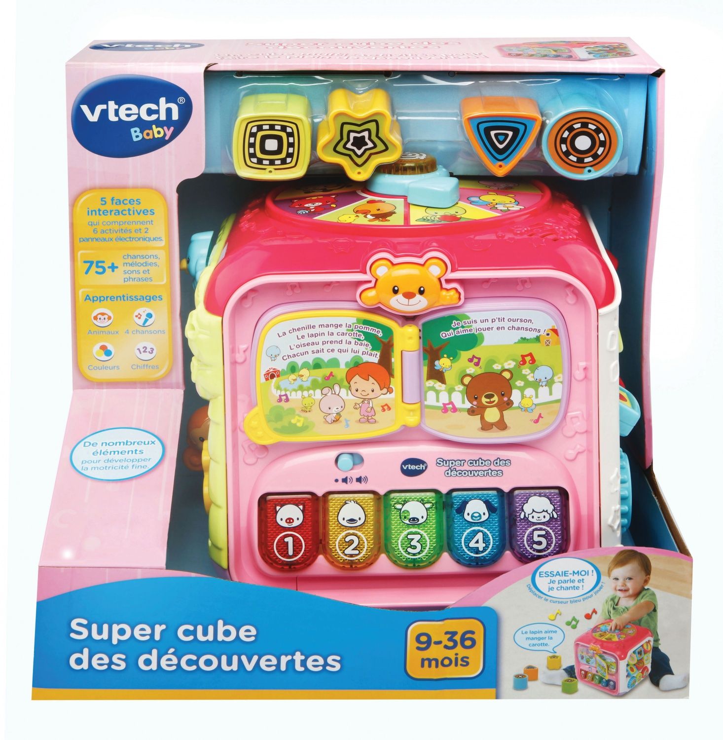 Vtech Baby Super Cube Des Decouvertes Rose