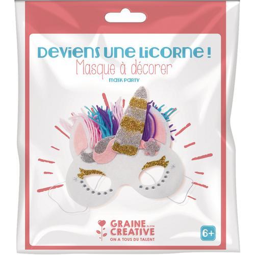 Graine Creative Kit Masque Feutrine Licorne