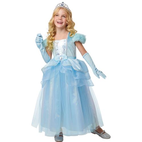 Princesses Déguisement Luxe Princesse Bleue 5-6 Ans