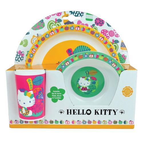 Fun House Art De La Table Set Repas - Hello Kitty - Acidulée