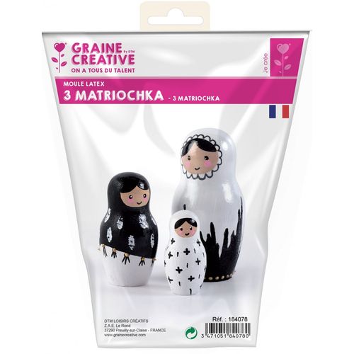 Graine Creative Moule Latex Platre Matriochka