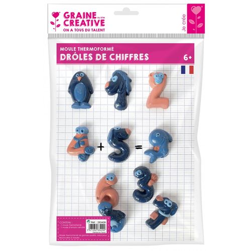 Graine Créative Moule Thermo Droles De Chiffres