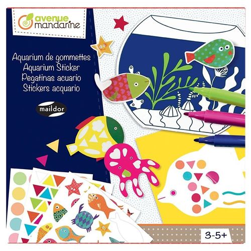 Avenue Mandari Coffret Créatif Aquarium Gommettes