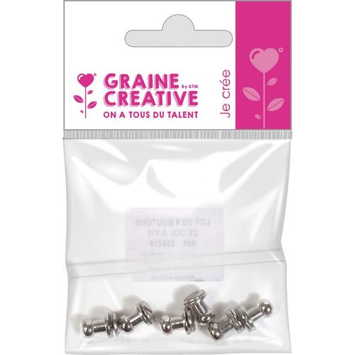 Graine Creative Sachet De 6 Boutons De Col A Vis