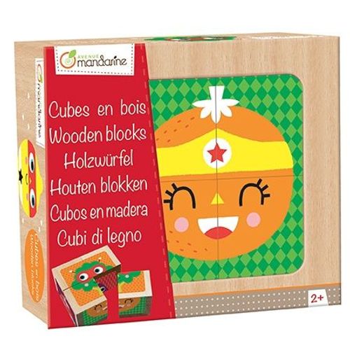 Avenue Mandari Cubes En Bois, Super Héros Fruits Et Légumes