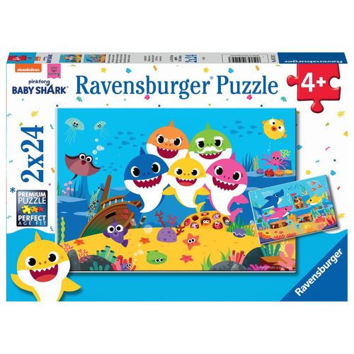 Puzzle Puzzles 2x24 P - Baby Shark Et Sa Famille