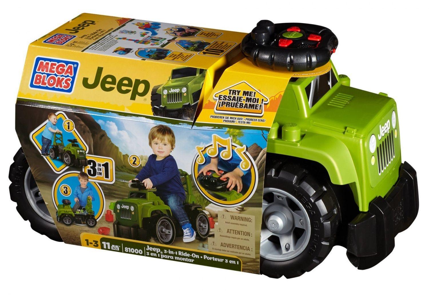 Mega bloks ride on jeep on sale