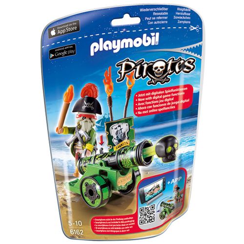 Playmobil 6162 - Capitaine Pirate Avec Canon Vert