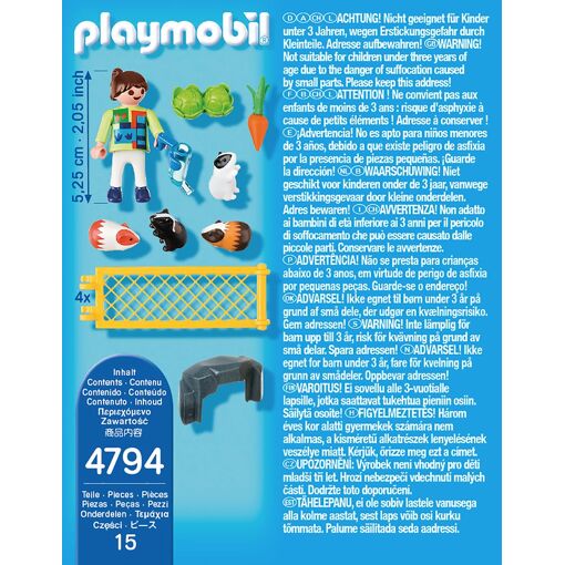 Playmobil 4794 - Enfant Avec Cochons D'inde - 2