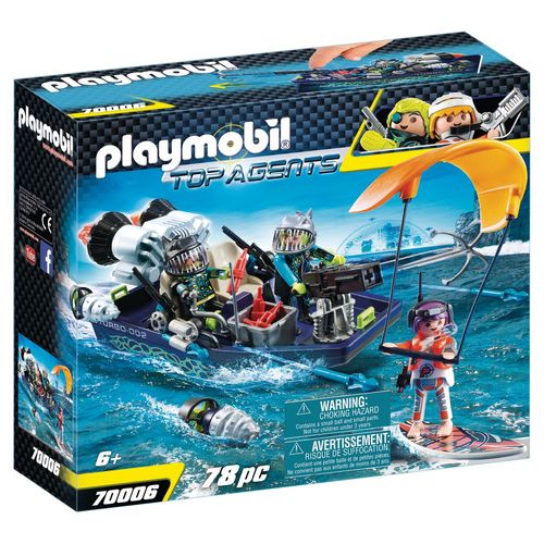 Playmobil 70006 - Bateau Avec Harpon S.H.A.R.K Team