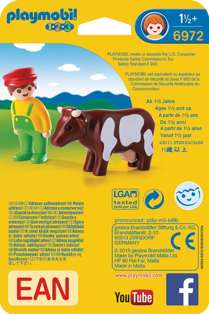 Playmobil 6972 - Eleveur Avec Vache - 4