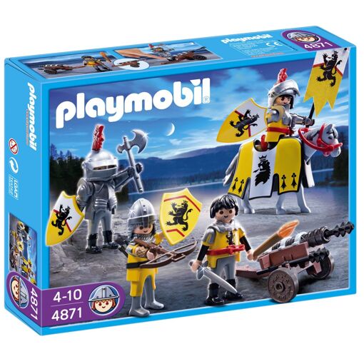 Figurine Playmobil 4870 - Canonner Des Chevaliers Du Lion - Occasion