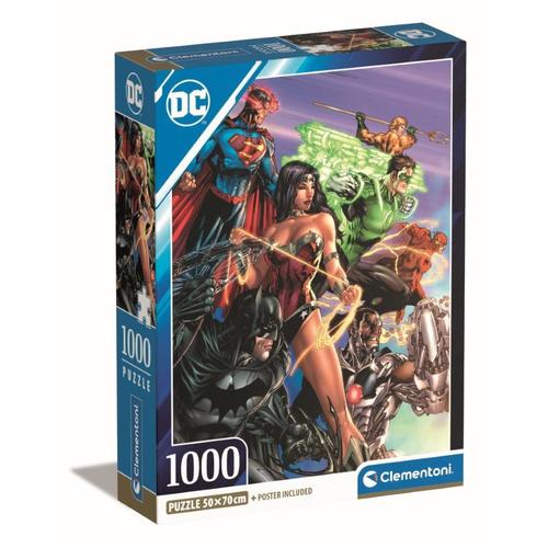 Puzzle Adulte Compact 1000 Pièces - Dc Comics, Justice League